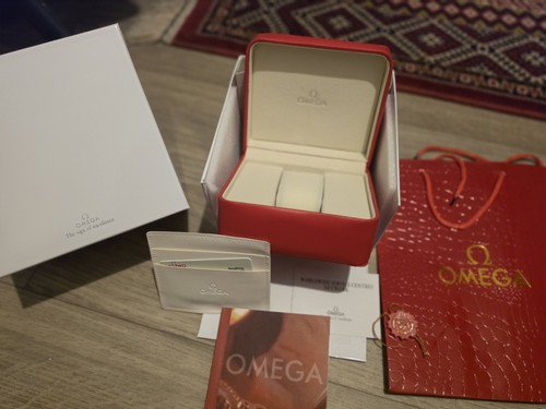 Omega watch box set with - set,