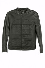 Women’s Black Leather Biker