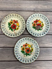 Lot of 3 Vintage Floral Design