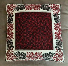 Cushions Covers x 5 embroidery Indian style 15 inches (38cm) square -New