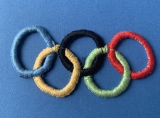 Olympic Games Rings 1972. Sew-On Badge Patch 
