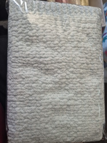 Hand knitted baby blue - blue, sparkle