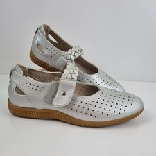 Damart Mule Silver Flat Shoes