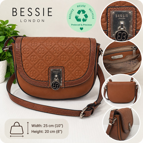 Bessie london brown monogram - london,