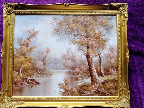 Beautifully framed oil - beautifully,