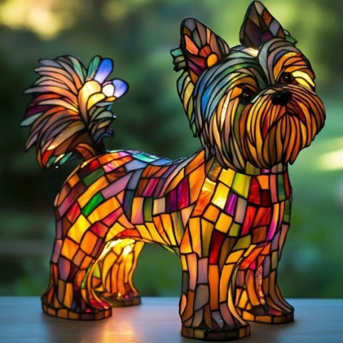 Resin dog led - night, light