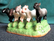 James Herriot novelty pottery toast rack gamboling lambs 7. 1/2 inches long