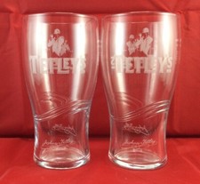 Tetley bitter pint glasses - glasses, x2