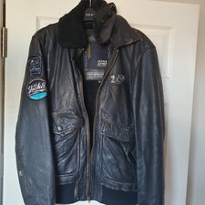 Jack Jones Leather  Jacket -M