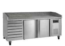 NEW PIZZA PREP GRANITE TOP CATERING FRIDGE 2 DOORS &DOUGH DRAWERS  FREE DELIVERY