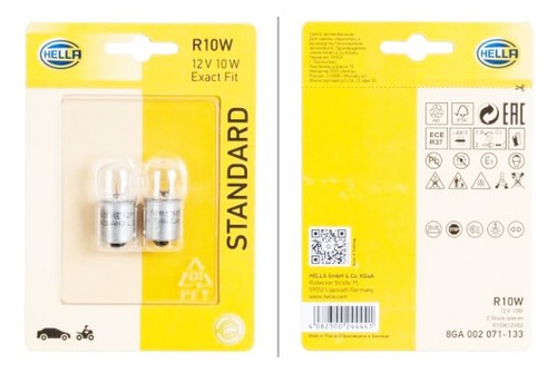 Hella bulb r10w ba15s - bulb,