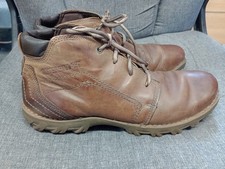 CAT brown leather ankle boots size 11/45