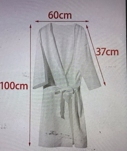Disposable white bathrobe robe - disposable,