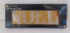 B&Q Christmas Noel Sign Silhouette Light - In Original Box - PAT Tested H8 W351
