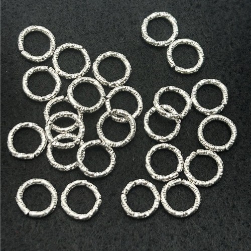 Pcs 8mm twisted silver - 30,