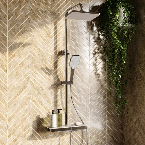 Chrome thermostatic mixer - chrome,