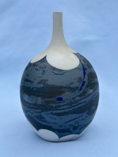Tim Babbe Guernsey Studio Art Pottery Bottle Vase
