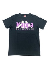 Kappa Mens T-Shirt Black Size