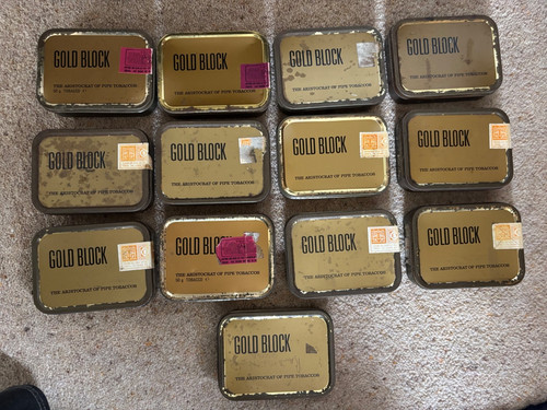 13x gold block pipe - 13x, tobacco