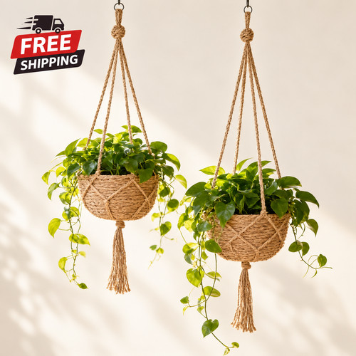 Macrame plant hanger garden - macrame,