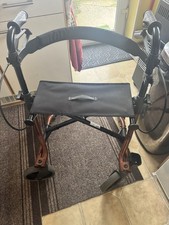 Rollator 4-Wheel Mobility Walker with Seat, 