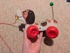 Fisher-Price Little Snoopy Pull-Along Dog Vintage Original 1965 693