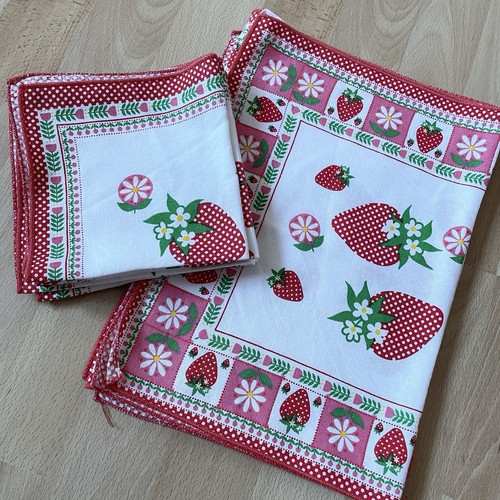 Vintage placemat napkin set - placemat, &