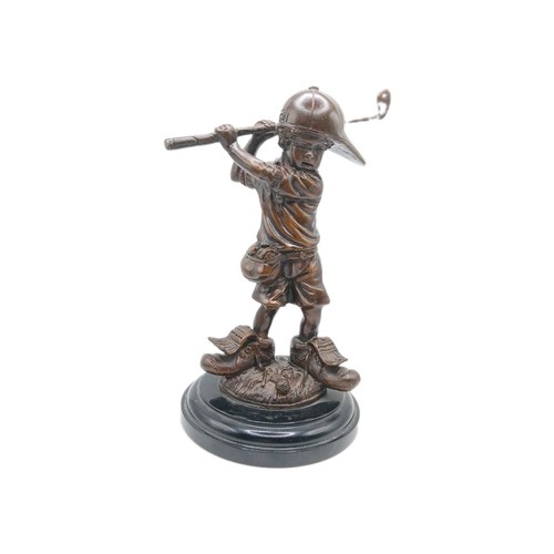 Vintage solid bronze boy - vintage,