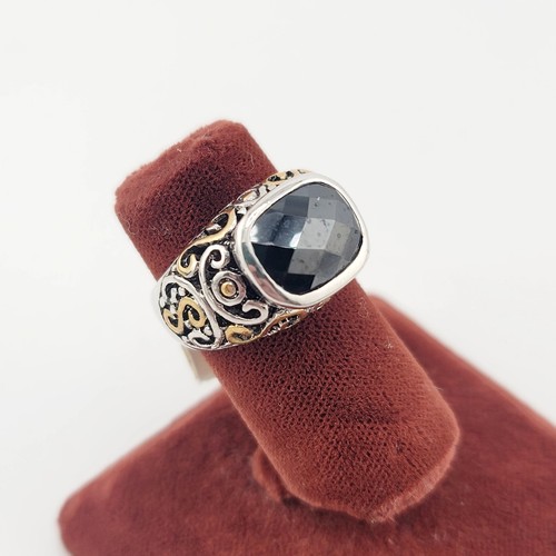 Vtg ring black cubic - vtg, sz