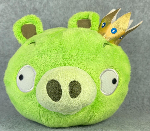 Angry birds green pig king - angry,