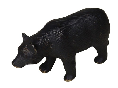 Black bear figurine antique - bear,