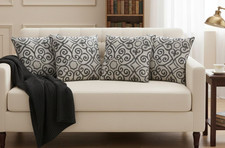 Set of 4 - Grey & Cream
