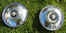 2 of JAGUAR  XJ6 Series 2 & 3 Chrome Wheel Hub Caps Pitted Chrome No Dents GUC
