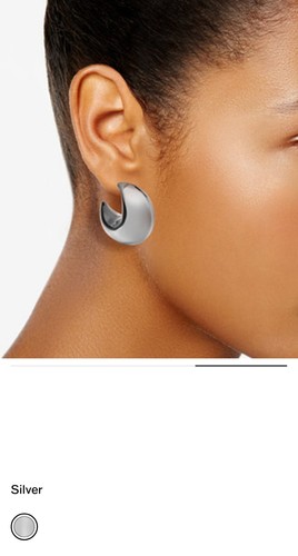 Silver plated earrings - silver,