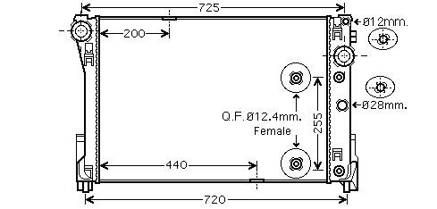 Mercedes benz class radiator - mercedes-benz,