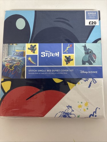 Disney stitch single duvet set - single,