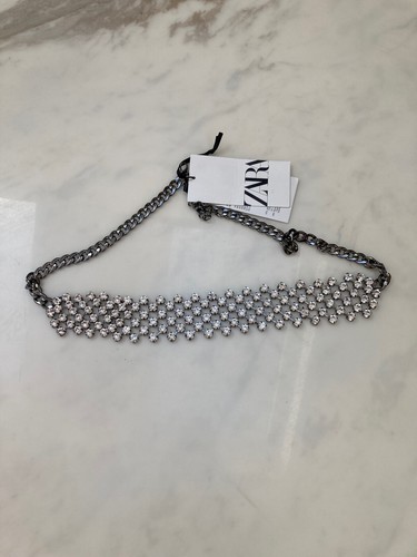 Bnwt zara silver maxi - silver, jewel