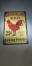 Metal Sign Rhode Island Red