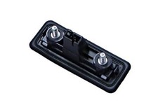 Black tailgate door handle - black,