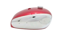 SUITABLE FOR BSA A7 A10 Super Rocket Cherry Painted Chrome Fuel Tank With Cap