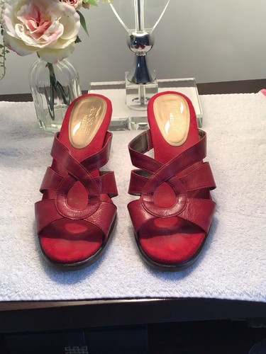 Aerosoles red leather - red,