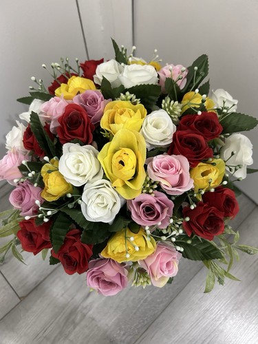 Grave pot flower arrangement - pot,