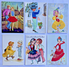 Selec of 6 Unused Vintage Silk