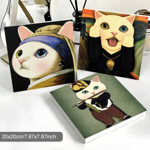 Cartoon cat ready hang - ready, to