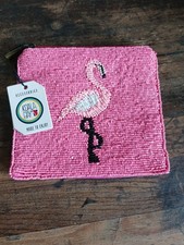 Pink Flamingo Coin Purse By