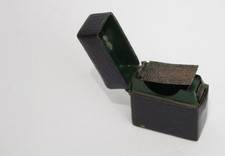 Antique leather covered vesta