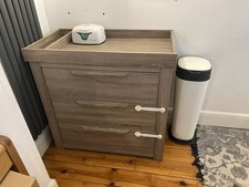 Mamas and Papas Dresser /change Table + Nappy Bin + Wet Wipe Warmer Bundle