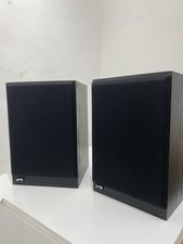 2 x JPW Mini Monitor Bookshelf Black Wooden Speakers (Right+Left)