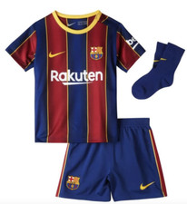 Nike Toddler Barcelona Full Football Kit / Home Blue Red / 20-21 / RRP £40