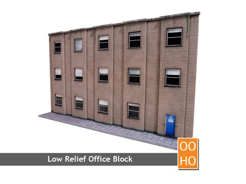 Low relief modern office - relief, block